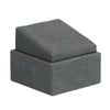 5.5x5.5x5.5cm Stud Holder Gray Jewelry Display Microfiber Jewelry Props Display Rack