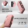 For Samsung Galaxy S25 5G CaseMe 008 Detachable Multifunctional Leather Phone Case(Pink)