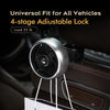 FE052 RGB Color Light USB Plug-in Clip-on Car Rear Seat Headrest Fan(Black)