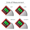 3 Button Mini Precision Magnetic Digital Tilt Box / Tilt Meter / Inclinometer(Red)