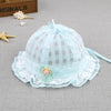 MZ5922 Lace Flower Princess Hat Summer Thin Baby Hat Sun Protection Hat, Size: 46cm(Light Pink)