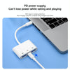 S-202 3 in 1 USB-C / Type-C Male to Type-C + 2 x USB Female Camera Adapter