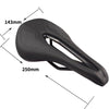 BIKERSAY SZ001 Bicycle PU Leather Saddle Seat (Black Red)