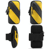 Running Mobile Phone Arm Bag Outdoor Equipment Wrist Bag(Black Yellow)
