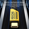 WK WDC-190i Mech Series 2.4A USB to 8 Pin Fast Charge Data Cable, Length: 1m(Yellow)