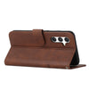 For Samsung Galaxy A56 5G Stitching Calf Texture Buckle Leather Phone Case(Brown)