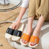 Women Slippers Bathroom Bath Flip Flops Indoor Soft Sole Sandals, Size: 40/41(Orange)