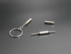 Multifunctional Keychain Repair Tool Screwdriver Portable Mini Multi Tool Key Ring(Silver)