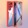 For Samsung Galaxy S21 Ultra 5G Acrylic + TPU 360 Degrees Full Coverage Phone Case(Pink)
