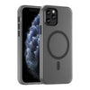 For iPhone 11 Pro MagSafe Frosted Translucent TPU + PC Full Coverage Phone Case(Black)
