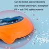 Shampoo Earmuffs Silicon Infant Wash Bath Cap Child Washing Hat(Orange)