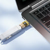 hoco UA36C USB Male to USB-C / Type-C Female OTG Transparent Adapter(Gold)