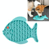 Silicone Slow Feeder Mat, Blue Fish | Anti-Choke Dog & Cat Bowl