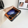 For Samsung Galaxy Z Flip6 Integrated Magnetic Axis Solid Color Leather Texture Phone Case(Green)