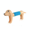 5 PCS Retractable Dog Puzzle Decompression Telescopic Tube Toy(Light Khaki)