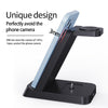 B20 18W 3 in 1 Wireless Charger Stand Charger Dock for iPhone Apple Watch Series(White)