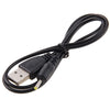 USB to 2.5mm DC Charging Cable, Length: 65cm(Black)