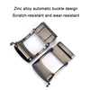 AWMN Men Nylon Cutout Automatic Buckle Toothless Belt, Length: 120cm(Royal Blue)