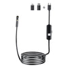 AN112 8mm Double Lenses HD Industry Endoscope Type-C + Micro USB + 8 Pin Connection, Length:5m Soft Tube