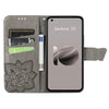 For Asus Zenfone 10 Butterfly Love Flower Embossed Leather Phone Case(Gray)