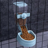 Clip-On Pet Feeder & Waterer (Blue) | Cat/Small Dog | Cage/Crate