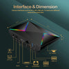 4G+32G AU Plug R69PLUS Allwinner H728 Octa-Core ARM Cortex A55 Android 14 Network Box Player