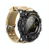 EX16S Sports Smart Watch IP67 Waterproof Outdoor Bluetooth Remote Pedemeter Long Standby (Camouflage Yellow)