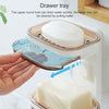 Bathroom Rotatable Soap Dish Wall-mounted No Perforated Drain Double-layer Rack