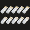 10 PCS T10 / W5W / 168 / 194 DC12V / 0.6W 1LEDs SMD-3030 Car Clearance Light (White Light)