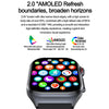 ET585 2.04 inch Nylon Strap IP68 Waterproof Smart Watch, Support ECG / Blood Composition Measurement(Black)