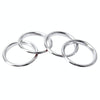 4 PCS Car Outlet Decorative Rings Aluminum Alloy Air Outlet Chrome Trim Ring Car Dashboard  Air Vents Cover Sticker Decoration for Audi A3(Silver)