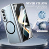 For Samsung Galaxy Z Fold4 lce Folding Series MagSafe Integrated Clear PC Phone Case(Black)