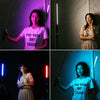 PULUZ RGB Colorful Photo LED Stick Adjustable Color Temperature Handheld LED Fill Light with Remote Control(Black)