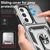 For Samsung Galaxy A26 5G Sliding Camshield Holder Phone Case(Silver)