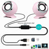 BOAI 072 Notebook Desktop Computer Speaker USB Multimedia Mini Audio(Pink)