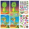 Face Changing Stickers Early Learning DIY Puzzle Stickers Toys(Dinosaur)