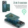 For iPhone 15 Pro Max DG.MING K1 MagSafe Detachable Wallet RFID Back Cover Phone Case(Green)
