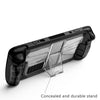 For Steam Deck Shockproof PC + TPU Game Console Protective Case with Holder(Black)