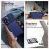 For Samsung Galaxy A55 5G Horizontal Flip Card Bag Holder Leather Phone Case(Dark Blue)