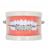 Halloween Accessories Micro-Inlaid Zircon Hip-Hop Braces, Colour: Silver Lower Teeth