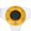 Car Modified Racing Sport Horn Button Steering Wheel, Diameter: 32cm(Yellow)