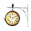 Iron Retro Home Wall Clock Double Side Hanging Clock, Size: 8 inch(Monochrome 62450114A)