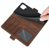 For Samsung Galaxy A22 4G Dual-side Magnetic Buckle Horizontal Flip Leather Case with Holder & Card Slots & Wallet(Brown)