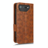 For Asus ROG Phone 7 Symmetrical Triangle Pattern Leather Phone Case(Brown)