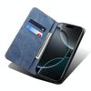For Samsung Galaxy A06 5G Denim Texture Casual Style Horizontal Flip Leather Case(Blue)
