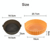 Air Fryer Special High Temperature Oil Absorption Silicone Pad, Colour: Large Mustard Yellow