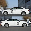 2 PCS/Set D-739 Skull Pattern Car Modified Decorative Sticker(Black)