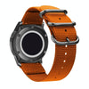 Washable Nylon Canvas Watchband, Band Width:18mm(Orange with Black Ring Buckle)