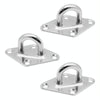 3 PCS 8mm 316 Stainless Steel Ship Diamond Door Hinges Buckle