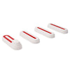 1 Set Electric Scooter Wheel Four-way Side Decorative Cover With Reflective Strips For Xiaomi Mijia 1S / Pro(White)